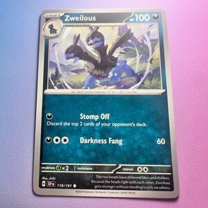 zweilous - 118/191 (common) — pokemon: surging sparks